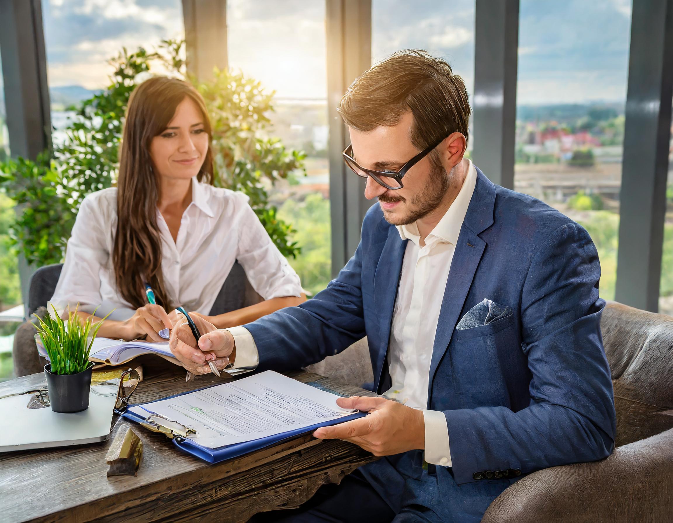 Professionelle Steuerberatungssitzung