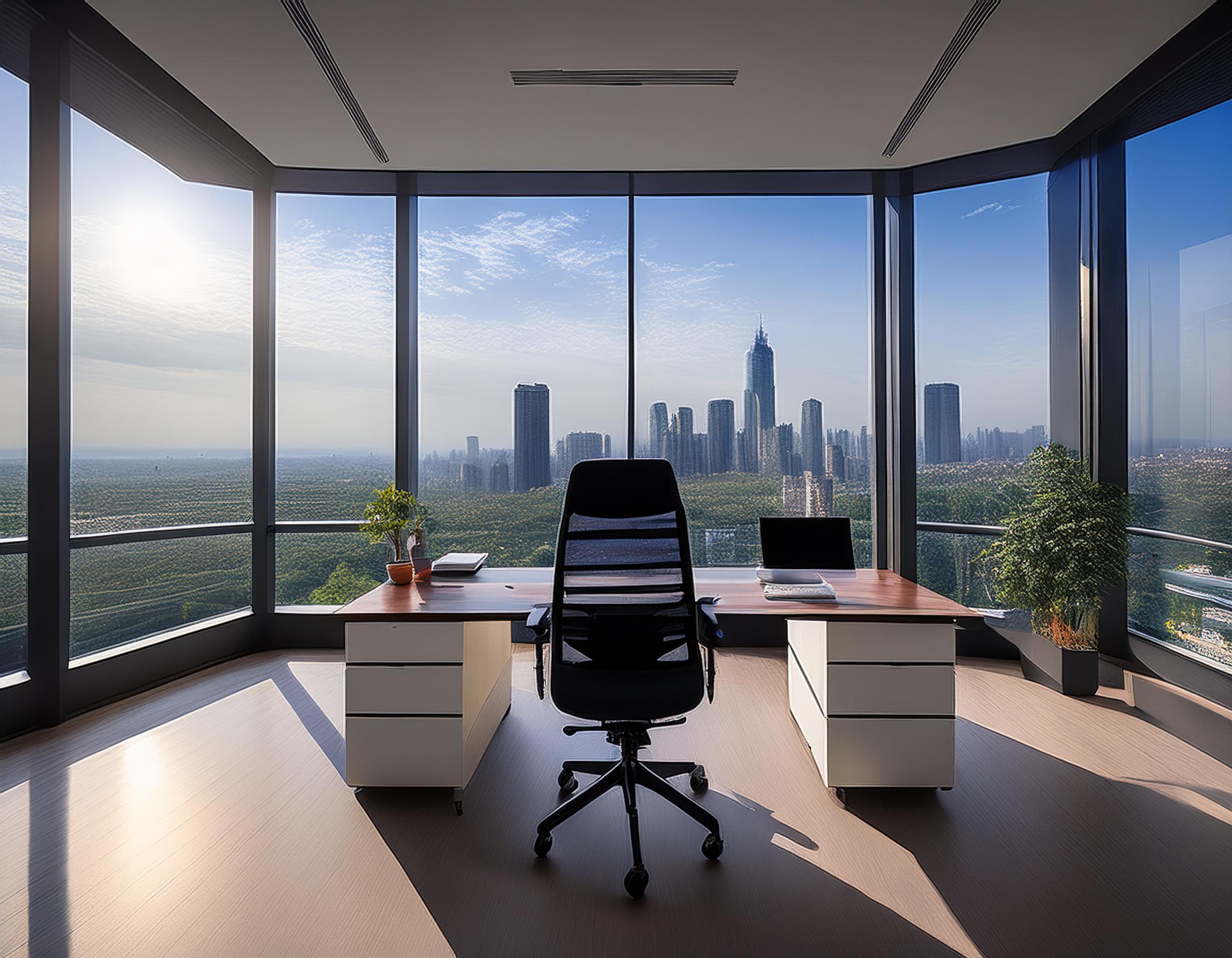 Elegantes Büro in Frankfurt mit klassischen Designelementen
